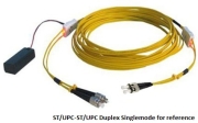 ST/APC-ST/APC Duplex Single-mode (9/125) Tracer fiber patch cord
