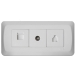 TCL Legrand 1xRJ45+1xRJ11+1xTV Outlet Socket W...