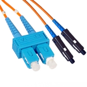 SC/UPC-MU/UPC Duplex Multimode 100/140um 3.0mm Fiber Patch Cable