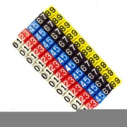 10pcs/lot Colour Lable Numberic Cable Wire Marker Identification for Cat6e Lettering style