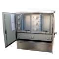 Max. 576 Fiber Fusion Splices 304SS Fiber Optic Cross Connection Cabinet with Center Opening Door
