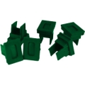 SC Mating Sleeve Adapter Dust Caps,Green Color,100 pcs/pack.
