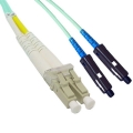 LC-MU Plenum(OFNP) Duplex 10G OM3 50/125 Multi-mode Fiber Patch Cable