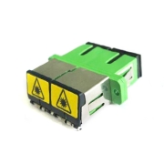 SC/APC to SC/APC SM/MM Simplex With Open Shutter Plastic Fiber Adapter