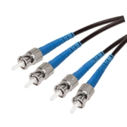 1M Military Grade Single mode 9/125 Duplex ST Fiber Optic Patch Cables