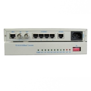 Framed E1/FE1 to 4x Ethernet 10/100Base-T Interface/Protocol converter