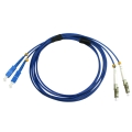 SC/UPC to LC/UPC Duplex Singlemode 9/125 Armored Patch Cable