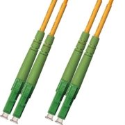 LC/APC to LC/APC Plenum Duplex 9/125 Single-mode Fiber Patch Cable