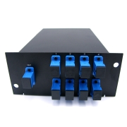 1x8 Fiber PLC Splitter with Standard LGX Metal Box