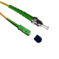 SC/APC to ST/APC Singlemode 9/125 Simplex Fiber Patch Cable