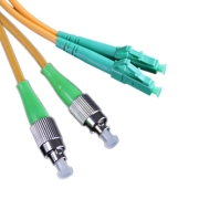 FC/APC to LC/APC Singlemode 9/125 Duplex Fiber Patch Cable