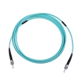 ST/UPC to ST/UPC Simplex 10G OM3 50/125 Multimode Armored Patch Cable