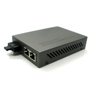 A Pair of BIDI WDM Single Fiber 100Base 1310/1550 20km SC 1SC+2RJ45 Ethernet Media Converter