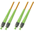 FC/APC to FC/APC Plenum Duplex 9/125 Single-mode Fiber Patch Cable