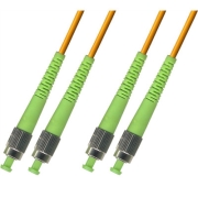 FC/APC to FC/APC Plenum(OFNP) Duplex 9/125 Single-mode Fiber Patch Cable