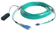 SC-LC Duplex 10G OM3 Multi-mode (50/125) Tracer fiber patch cord