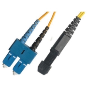 SC/APC to MTRJ/UPC Plenum(OFNP) Duplex 9/125 Single-mode Fiber Patch Cable