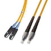 FC/APC to MU/APC Plenum Duplex 9/125 Single-mode Fiber Patch Cable