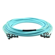144 Fibers 10G OM4 24 Strands MPO Trunk Cable 3.0mm LSZH/Riser