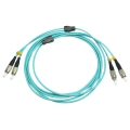 FC/UPC to FC/UPC Duplex 10G OM3 50/125 Multimode Armored Patch Cable