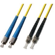 FC-ST Plenum Duplex 9/125 Single-mode Fiber Patch Cable