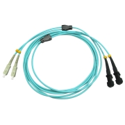 SC/UPC to MTRJ/UPC Duplex 10G OM3 50/125 Multimode Armored Patch Cable