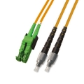 FC/APC to E2000/APC Plenum Duplex 9/125 Single-mode Fiber Patch Cable