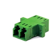 LC/APC to LC/APC Singlemode Duplex Flange Plastic Fiber Adapter