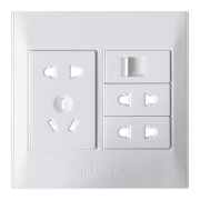 TCL Legrand 2x2Port+1x3Port+1xRJ45 Socket Outlet Wall Face Plate 120 Type 120 Series