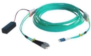 ST-LC Duplex 10G OM3 Multi-mode (50/125) Tracer fiber patch cord
