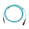 ST/UPC to MTRJ/UPC Simplex 10G OM3 50/125 Multimode Armored Patch Cable