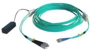FC-ST Duplex 10G OM3 Multi-mode (50/125) Tracer fiber patch cord