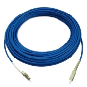 SC/UPC to LC/UPC Simplex Singlemode 9/125 Armored Patch Cable