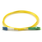 LC/APC to LC/UPC Plenum Duplex 9/125 Single-mode Fiber Patch Cable