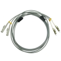 LC/UPC to E2000/UPC Duplex Multimode 50/125 OM2 Armored Patch Cable