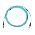 FC-ST Simplex 10G OM4 50/125 Multimode Armored Fiber Patch Cable