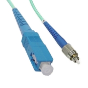 FC-SC Simplex 10G OM3 50/125 Multimode Fiber Patch Cable