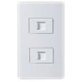2xRJ45 Socket Outlet Wall Panel Face Plate 120 Type 60 Series