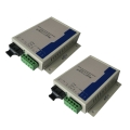 A Pair of Fiber Modems Industrial RS-485 to Fiber Converter Single-mode Single-fiber 1310nm SC/FC 20km