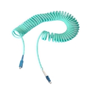 SC-LC Simplex 10G OM4 Multimode Bend Safe Curl Fiber Patch cord
