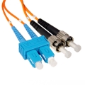 SC-ST Plenum Duplex 50/125 Multi-mode Fiber Patch Cable