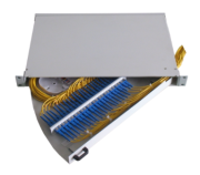 24 Fibers Dustproof Rack Mounted Fiber Optic Terminal Box As distribution box FS/JJ-FCZ/XA-LC12-24C