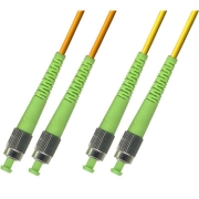 FC/APC to FC/UPC Plenum(OFNP) Duplex 9/125 Single-mode Fiber Patch Cable