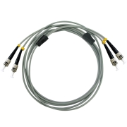 ST/UPC to ST/UPC Duplex Multimode 50/125 OM2 Armored Patch Cable