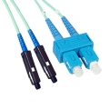 SC-MU Plenum(OFNP) Duplex 10G OM3 50/125 Multi-mode Fiber Patch Cable