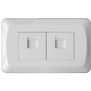 TCL Legrand 2xRJ45 Socket Outlet Wall Face Plate 118 Type Q Series