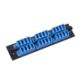 24 fibers HD LC Duplex 12 pack Adapter Panel Blue