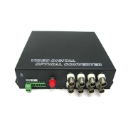 8 Channel Video & 4 Channel Bi-Directional Data to Fiber SM FC 20km Optical Video Multiplexer