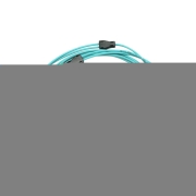 ST-ST Duplex 10G OM4 50/125 Multimode Armored Fiber Patch Cable
