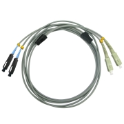 SC/UPC to MU/UPC Duplex Multimode 50/125 OM2 Armored Patch Cable